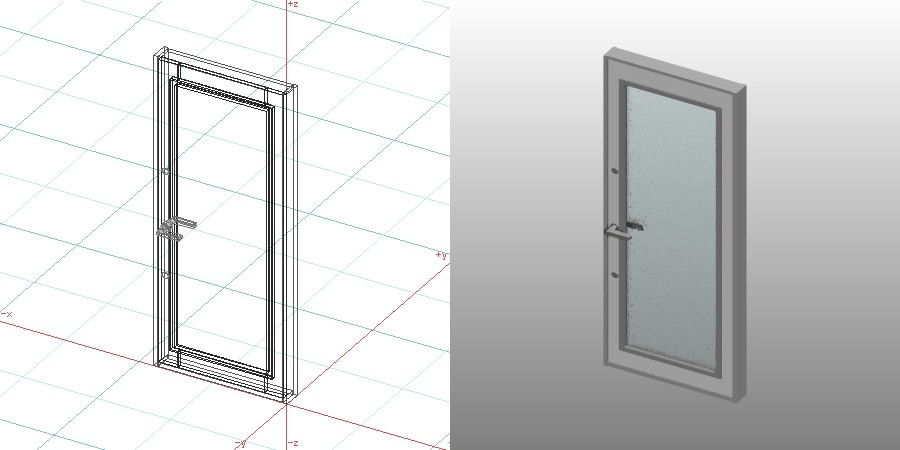 formZ 3D 建築 扉 door 勝手口ドア 0921