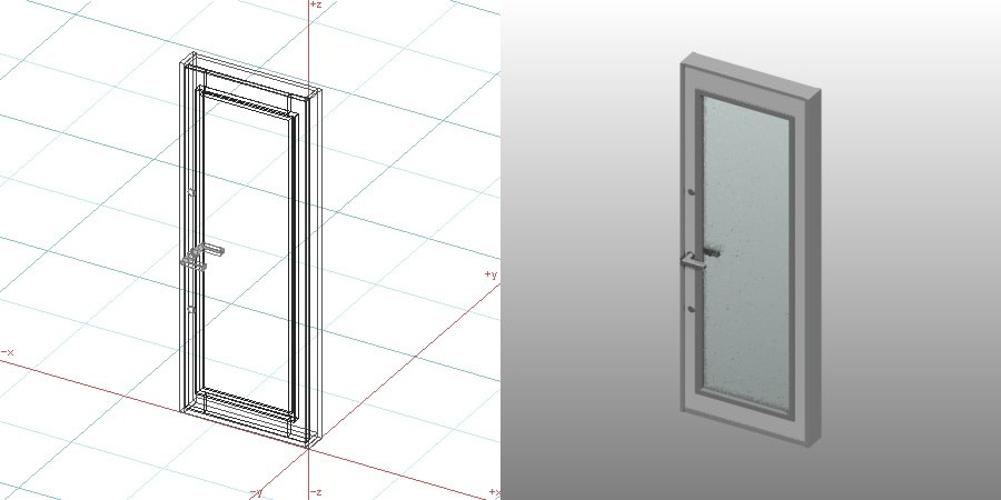 formZ 3D 建築 扉 door 勝手口ドア 0719