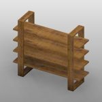 【家具】木製の棚【formZ】 rack_0014