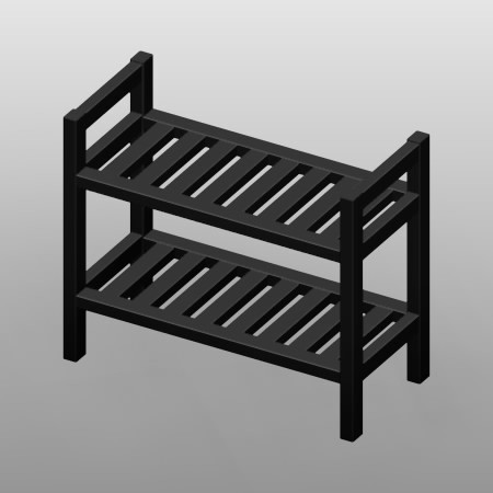 formZ 3D インテリア 家具 棚 ラック interior furniture rack shelf