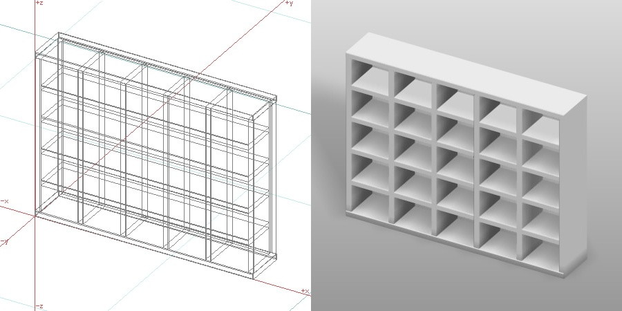 formZ 3D インテリア 家具 棚 ラック interior furniture rack shelf