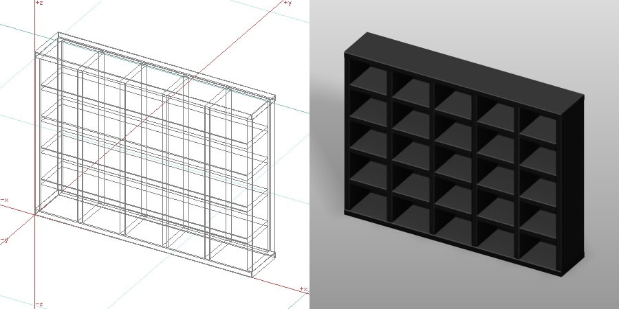 formZ 3D インテリア 家具 棚 ラック interior furniture rack shelf