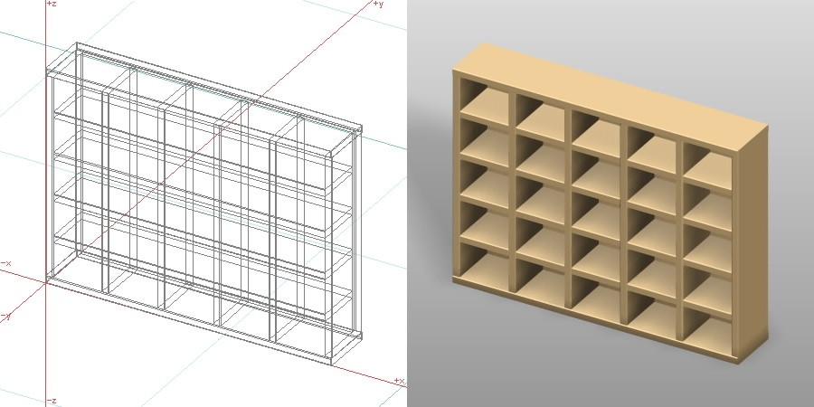 formZ 3D インテリア 家具 棚 ラック interior furniture rack shelf