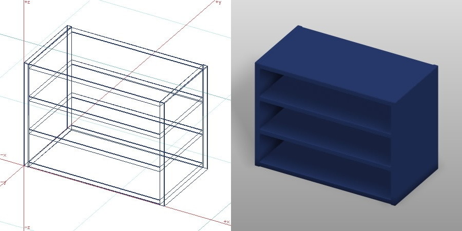 formZ 3D インテリア 家具 棚 ラック interior furniture rack shelf