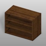 【家具】木製の棚（背板なし）【formZ】 rack_0029