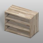 【家具】集成材の棚（背板なし）【formZ】 rack_0034