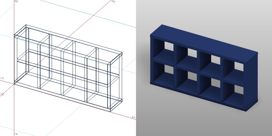 formZ 3D インテリア 家具 棚 ラック interior furniture rack shelf