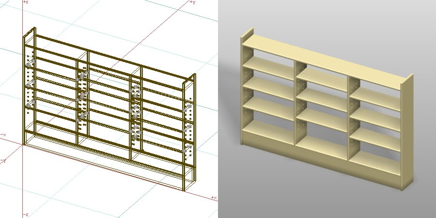 formZ 3D インテリア 家具 棚 ラック interior furniture rack shelf