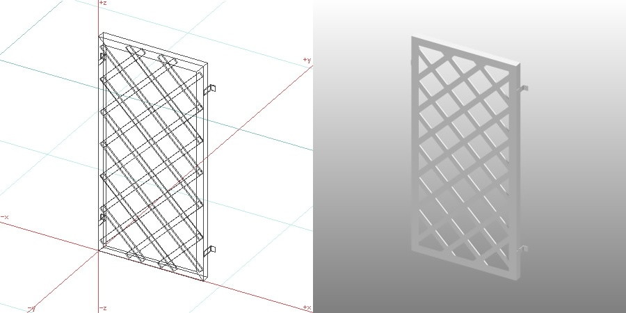 formZ 3D 建築 窓 window fence 面格子