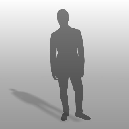 formZ 3D シルエット silhouette 男性 man スーツ
