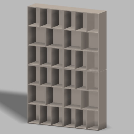 formZ 3D インテリア 家具 棚 本棚 ラック interior furniture rack book shelf