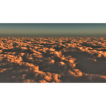 【CG】雲海を望む空③夕暮れ【背景画像】 sky_0017
