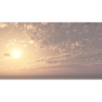 【CG】太陽と雲の広がる空【背景画像】 sky_0019