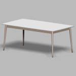 【家具】白色の ダイニングテーブル【formZ】 table_0006