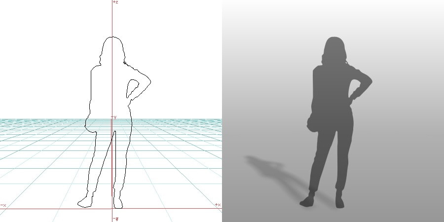 formZ 3D シルエット silhouette 女性 ショルダーバッグ 鞄