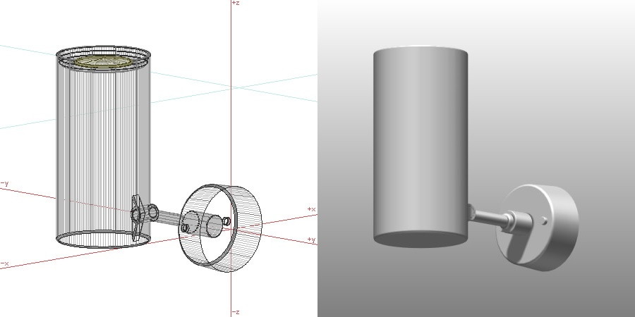 formZ 3D インテリア 照明器具 lighting equipment スポットライト spotlight 直付け LED