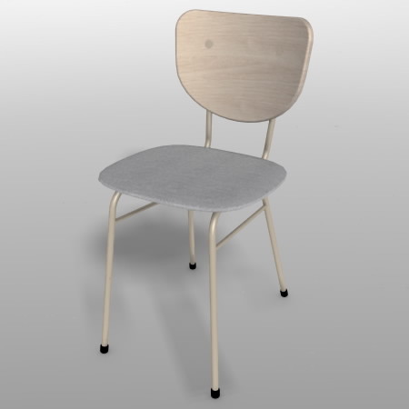 formZ 3D インテリア 家具 椅子 スチールパイプ椅子 interior furniture chair イス いす デスクチェア deskchair