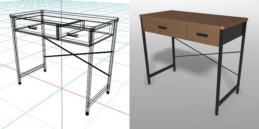 formZ 3D インテリア 家具 机 デスク desk