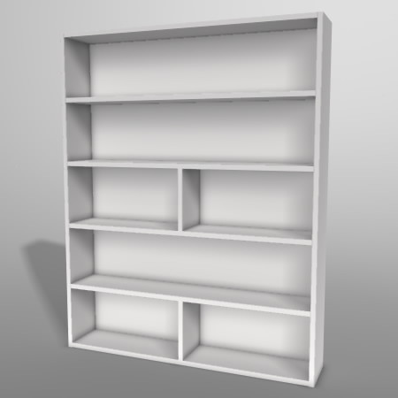 formZ 3D インテリア 家具 棚 本棚 ラック interior furniture rack book shelf