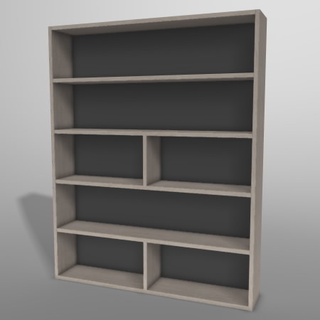 formZ 3D インテリア 家具 棚 本棚 ラック interior furniture rack book shelf