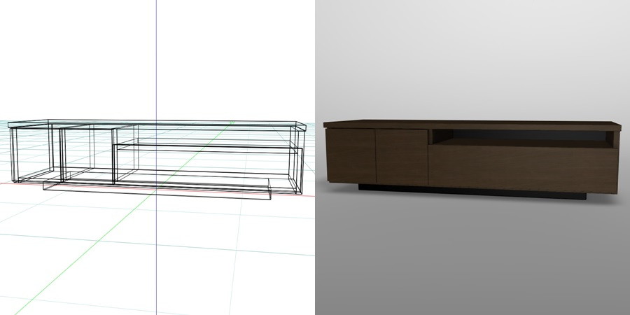 formZ 3D インテリア 家具 棚 テレビラック interior furniture tv rack television rack