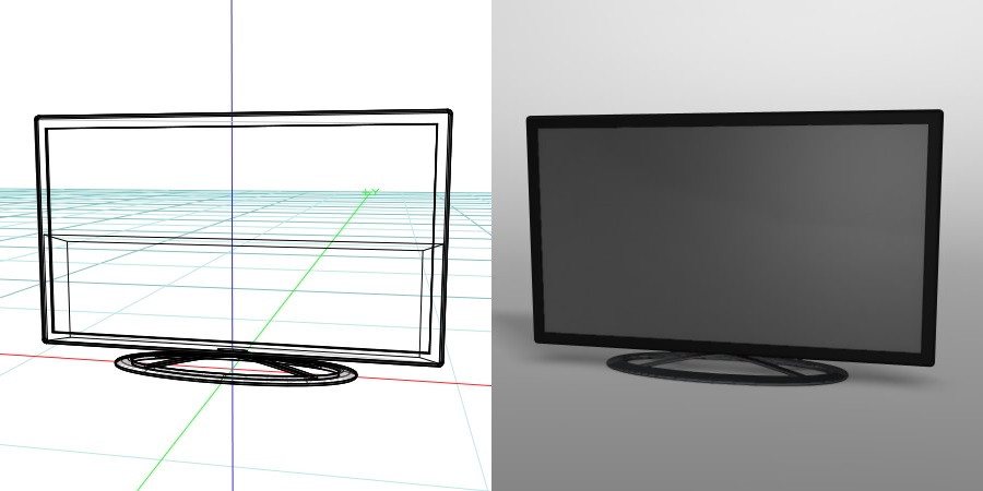 formZ 3D インテリア interior 家電製品 consumer electronics テレビ television