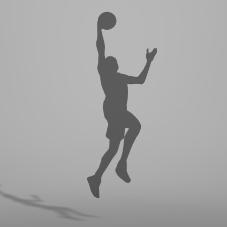 formZ 3D シルエット silhouette 男性 man スポーツ sport バスケット ボール basket ball