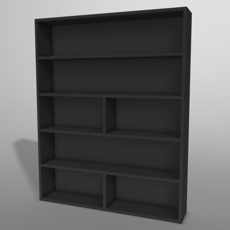 formZ 3D インテリア 家具 棚 本棚 ラック interior furniture rack book shelf