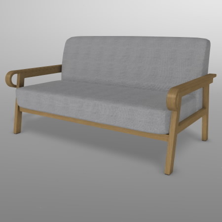 formZ 3D インテリア interior 家具 furniture 椅子 いす イス chair 長椅子 ソファ sofa リビングチェア livingchair