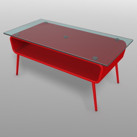 formZ 3D インテリア interior 家具 furniture ローテーブル low table リビングテーブル living