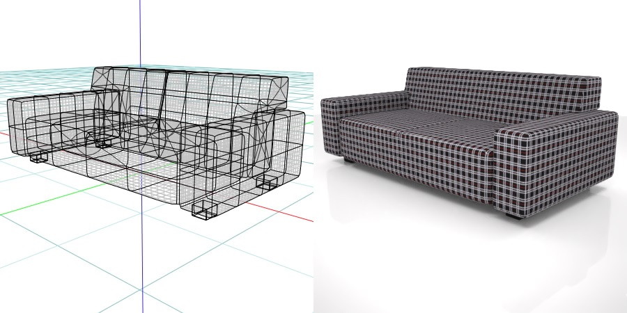 formZ 3D インテリア interior 家具 furniture 椅子 いす イス chair 長椅子 ソファ sofa リビングチェア livingchair