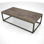 【家具】灰褐色の木目の ローテーブル【formZ】 table_0033