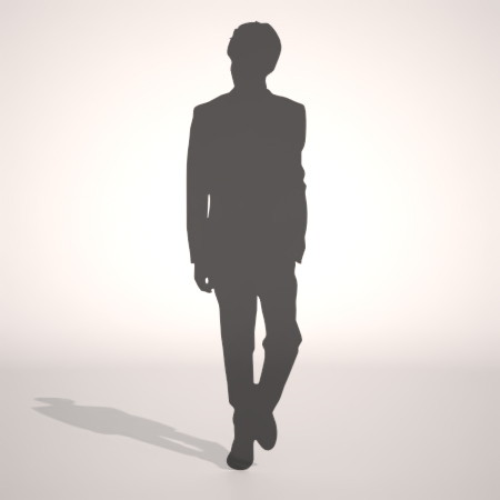 formZ 3D シルエット silhouette 男性 man ジャケット スーツ 背広 business suit