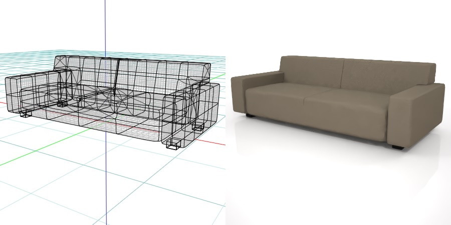 formZ 3D インテリア interior 家具 furniture 椅子 いす イス chair 長椅子 ソファ sofa リビングチェア livingchair