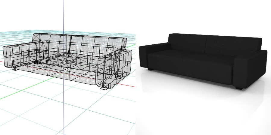 formZ 3D インテリア interior 家具 furniture 椅子 いす イス chair 長椅子 ソファ sofa リビングチェア livingchair