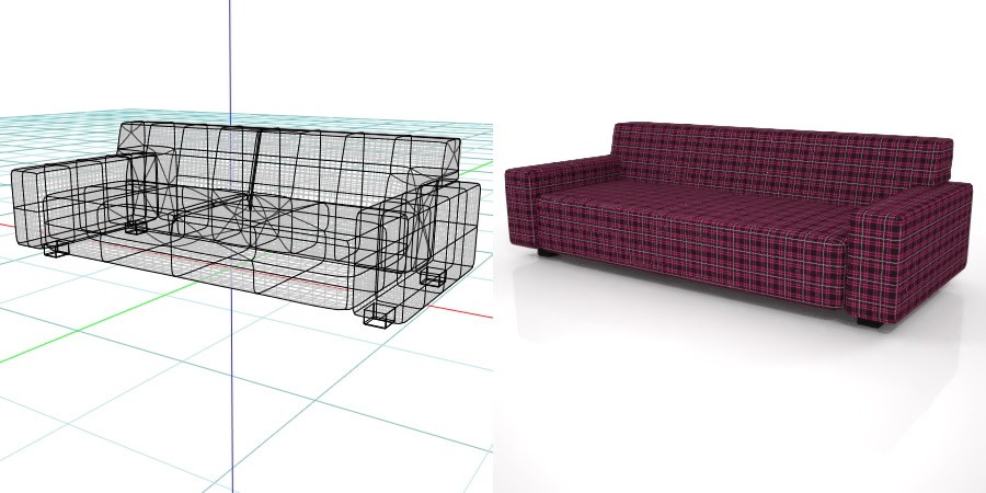 formZ 3D インテリア interior 家具 furniture 椅子 いす イス chair 長椅子 ソファ sofa リビングチェア livingchair