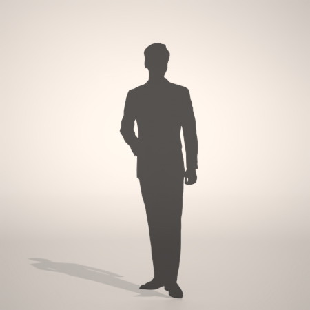 formZ 3D シルエット silhouette 男性 man ジャケット スーツ 背広 business suit