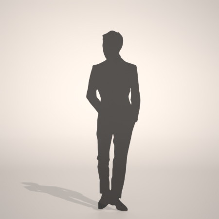 formZ 3D シルエット silhouette 男性 man ジャケット スーツ 背広 business suit