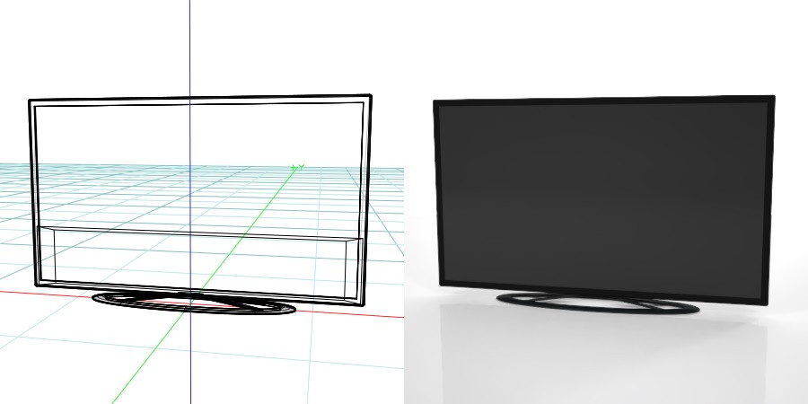 formZ 3D インテリア interior 家電製品 consumer electronics テレビ television