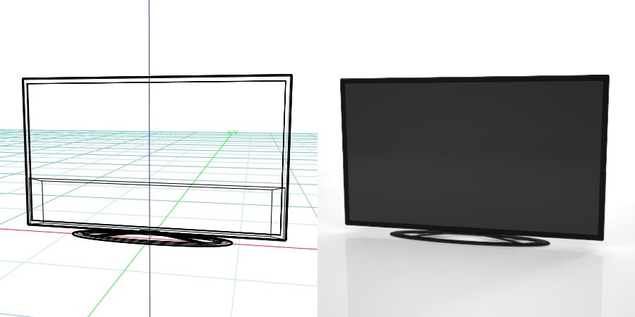 formZ 3D インテリア interior 家電製品 consumer electronics テレビ television