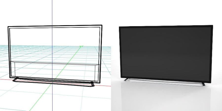 formZ 3D インテリア interior 家電製品 consumer electronics テレビ television