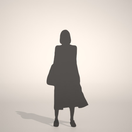 formZ 3D シルエット silhouette 女性 woman female lady 鞄 かばん カバン バッグ bag スカート skirt