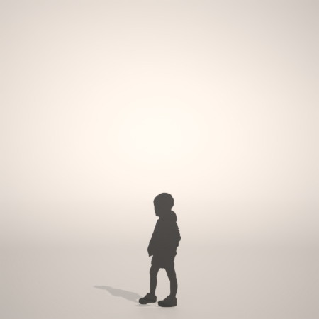 formZ 3D シルエット silhouette 子供 child 少年 boy パーカー パーカ parka