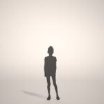 【シルエット】半袖短パンの女の子【formZ】 child_0018