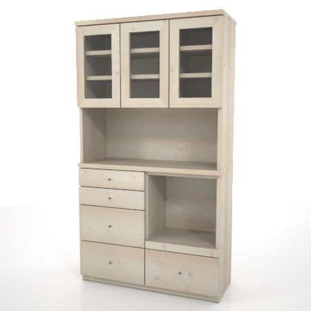 formZ 3D インテリア interior 家具 furniture キャビネット cabinet キッチンボード kitchen ダイニングボード dining カップボード cupboard 食器棚