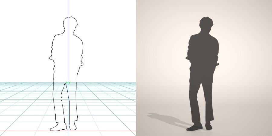 formZ 3D シルエット silhouette 男性 man ジャケット