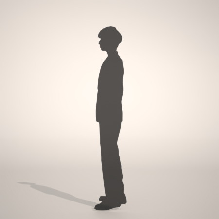 formZ 3D シルエット silhouette 男性 man ジャケット スーツ 背広 business suit