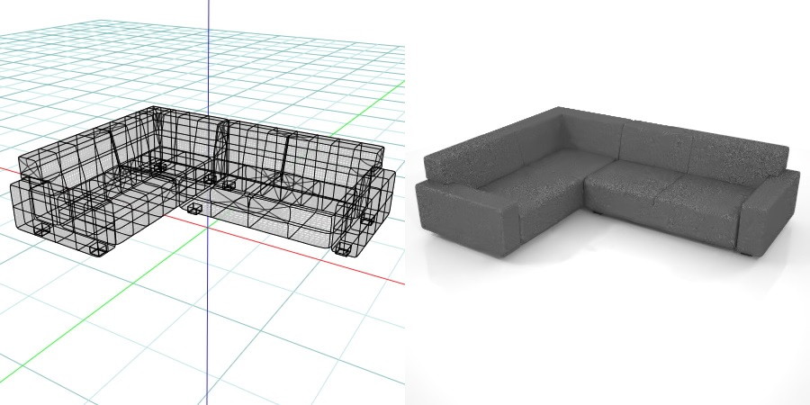 formZ 3D インテリア interior 家具 furniture 椅子 いす イス chair 長椅子 ソファ sofa リビングチェア livingchair