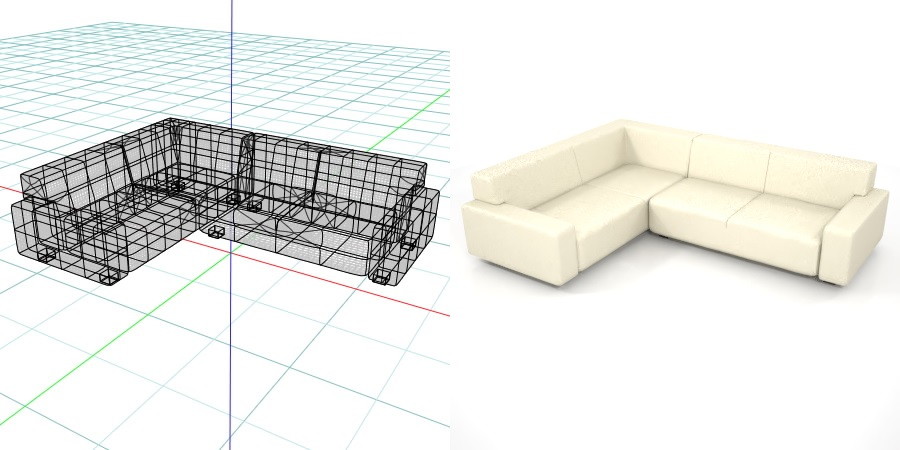 formZ 3D インテリア interior 家具 furniture 椅子 いす イス chair 長椅子 ソファ sofa リビングチェア livingchair