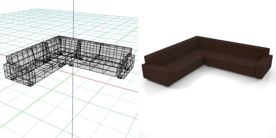 formZ 3D インテリア interior 家具 furniture 椅子 いす イス chair 長椅子 ソファ sofa リビングチェア livingchair